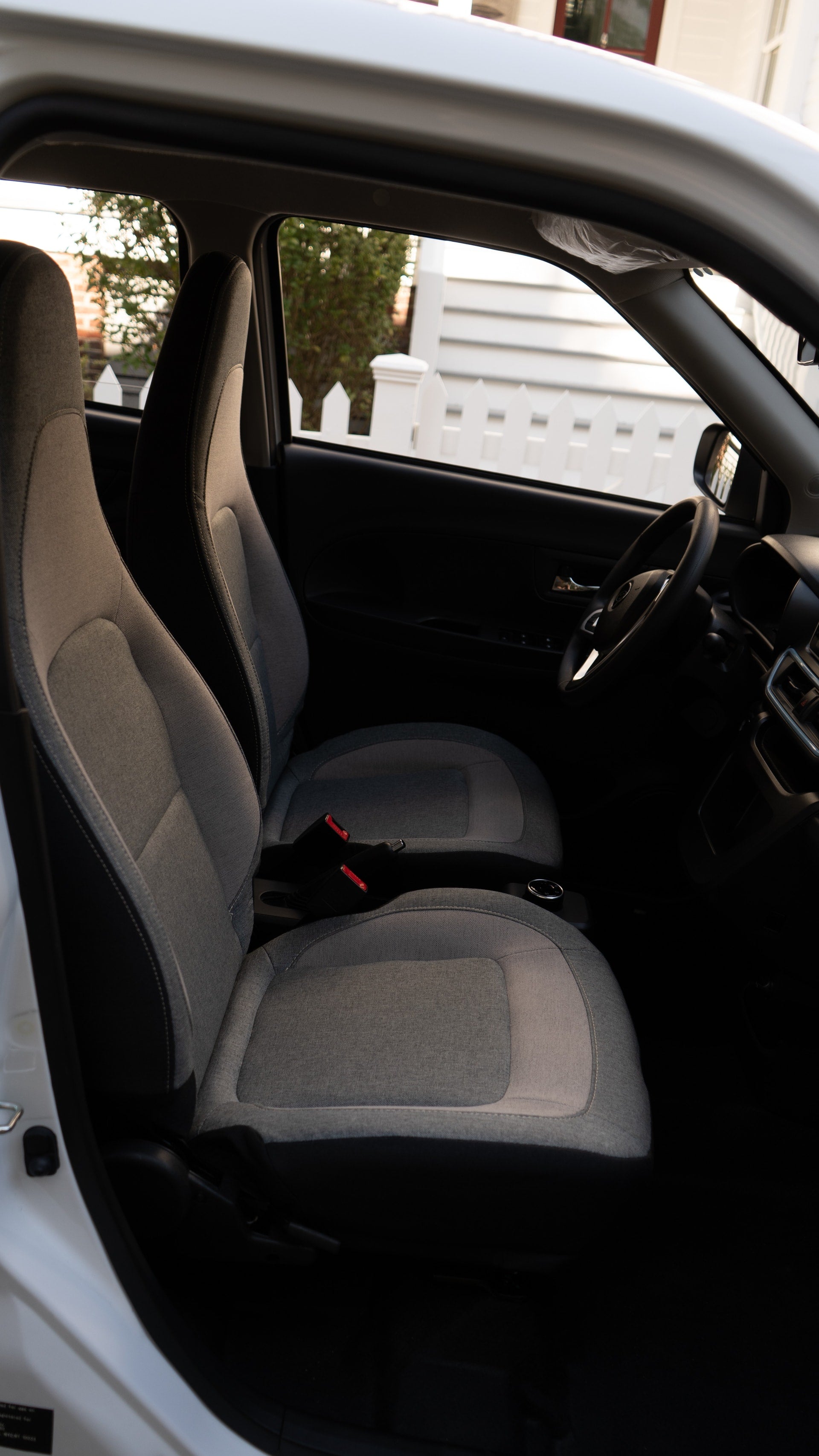 The front seats of a Wink Mark3